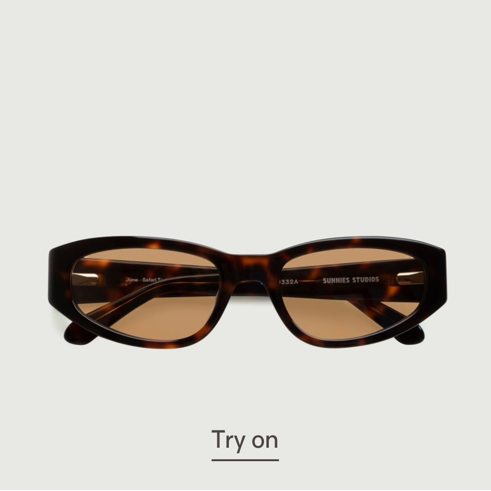 Sunnies Studios ‘June’ sunglasses in Safari Tort Apricot